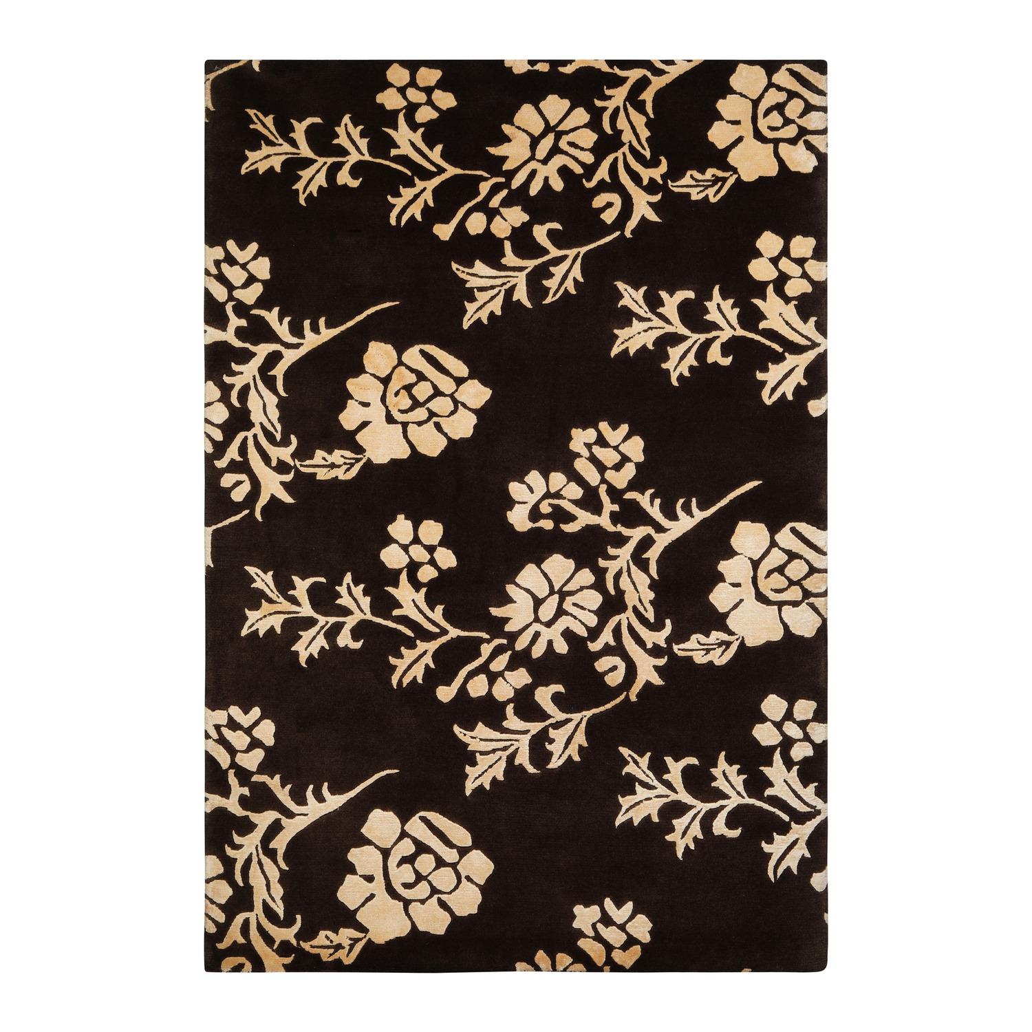 FLORAL NEPALI BROWN CARPET