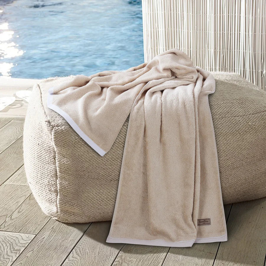 BAMBOO BEIGE BATH TOWEL