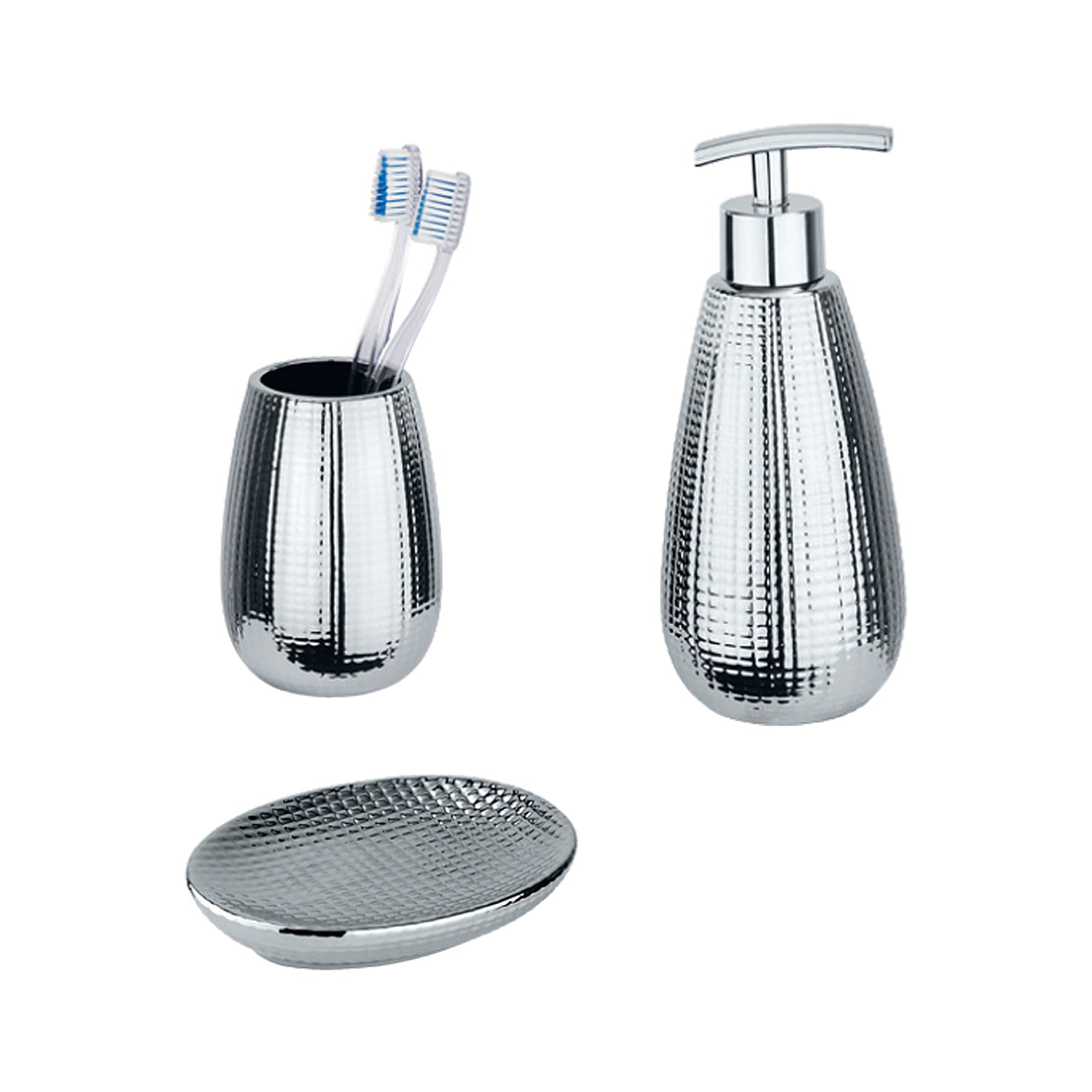 DAKAR SILVER 3PCS BATHROOM SET