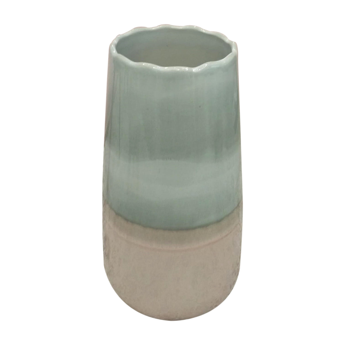 MELANGE GREEN CERAMIC VASE HOME DECOR
