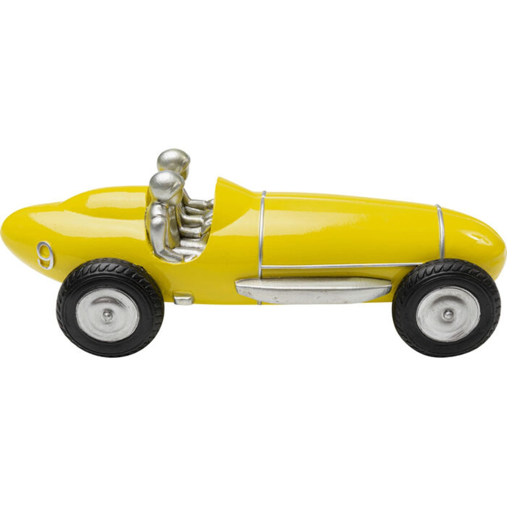 RACING CAR YELLOW 9CM HOME DECOR