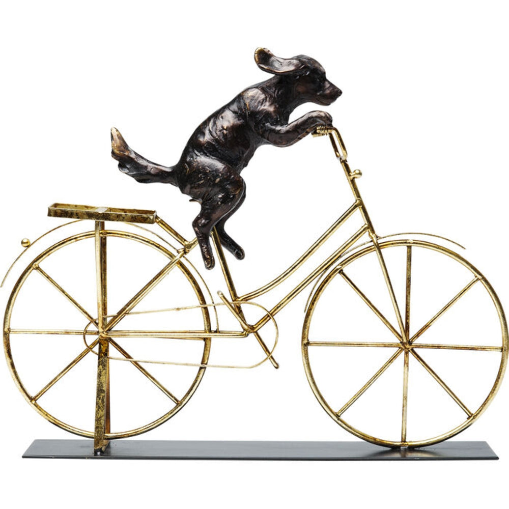 DOG WITH BICYCLE 44CM HOME DECOR