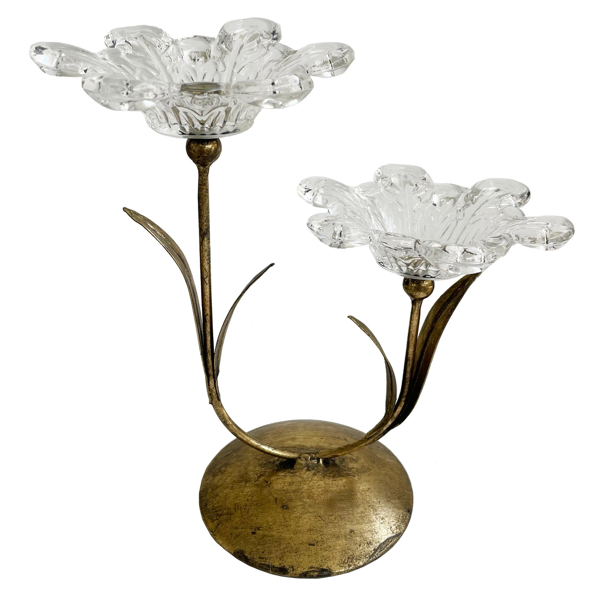 METAL FLOWER CANDLEHOLDER HOME DECOR