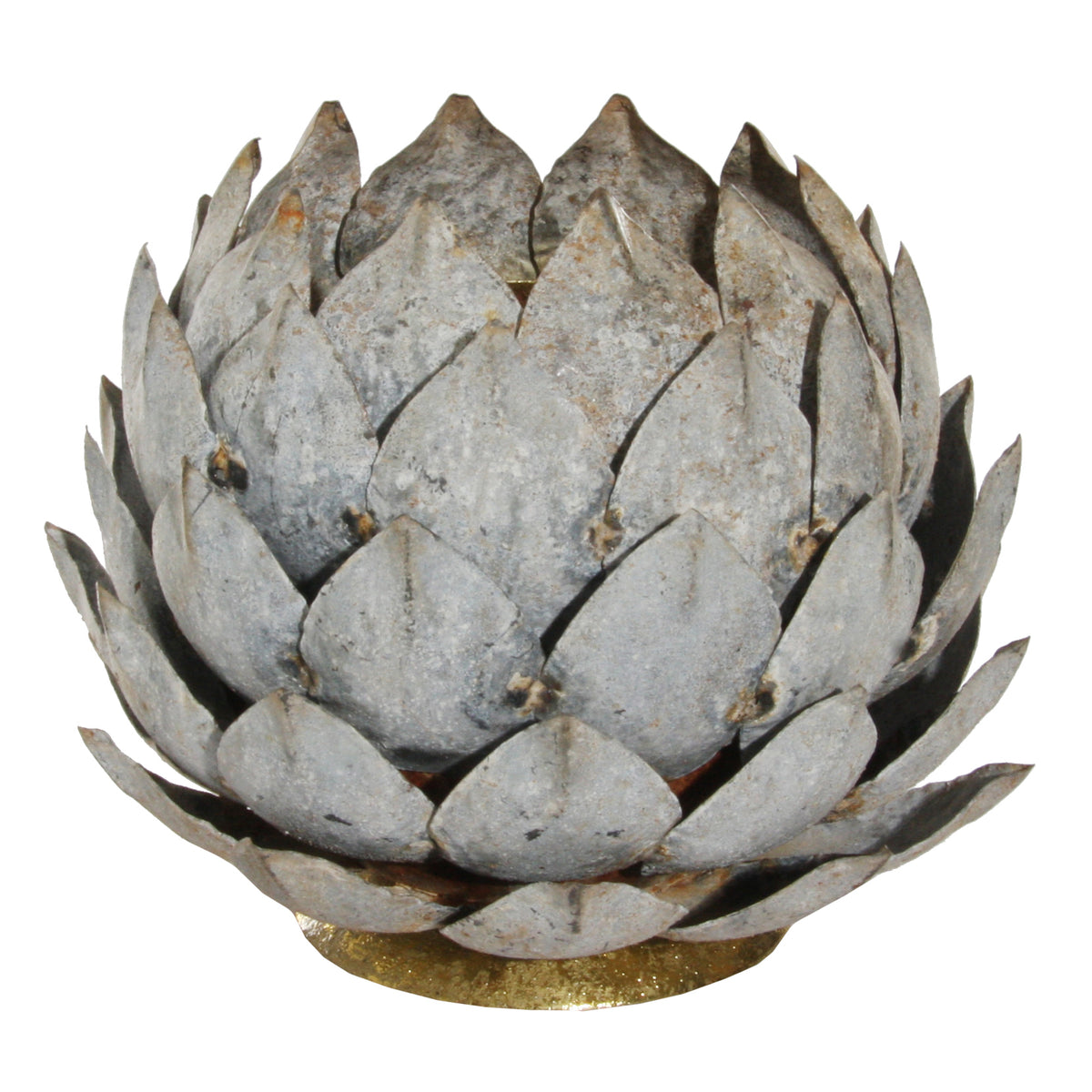 METAL LOTUS VOTIVE HOME DECOR