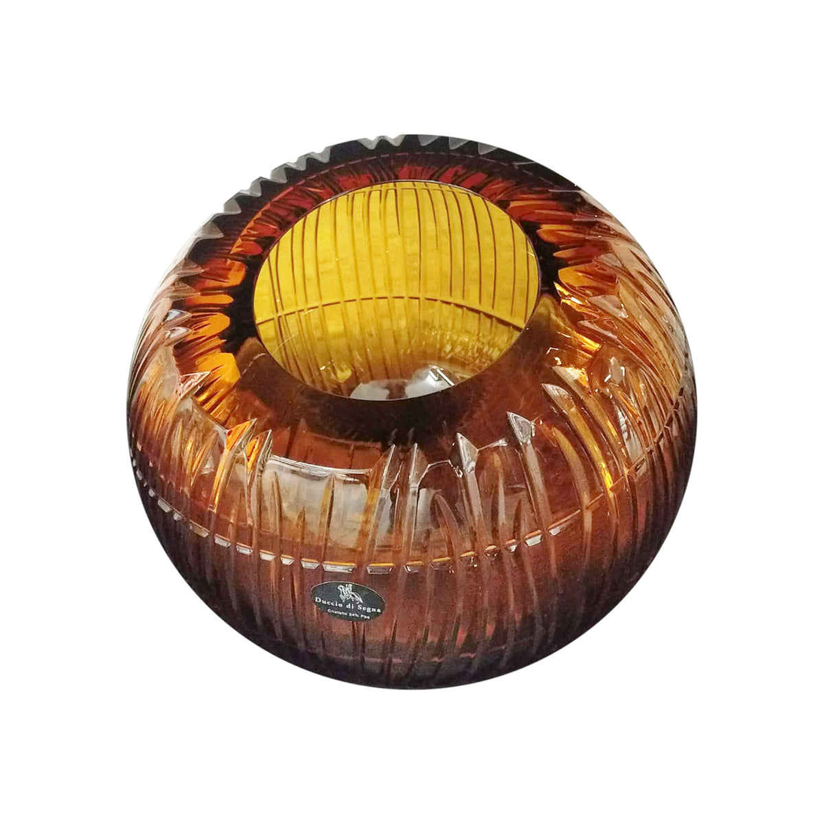 PARALLEL SMALL AMBER VASE HOME DECOR