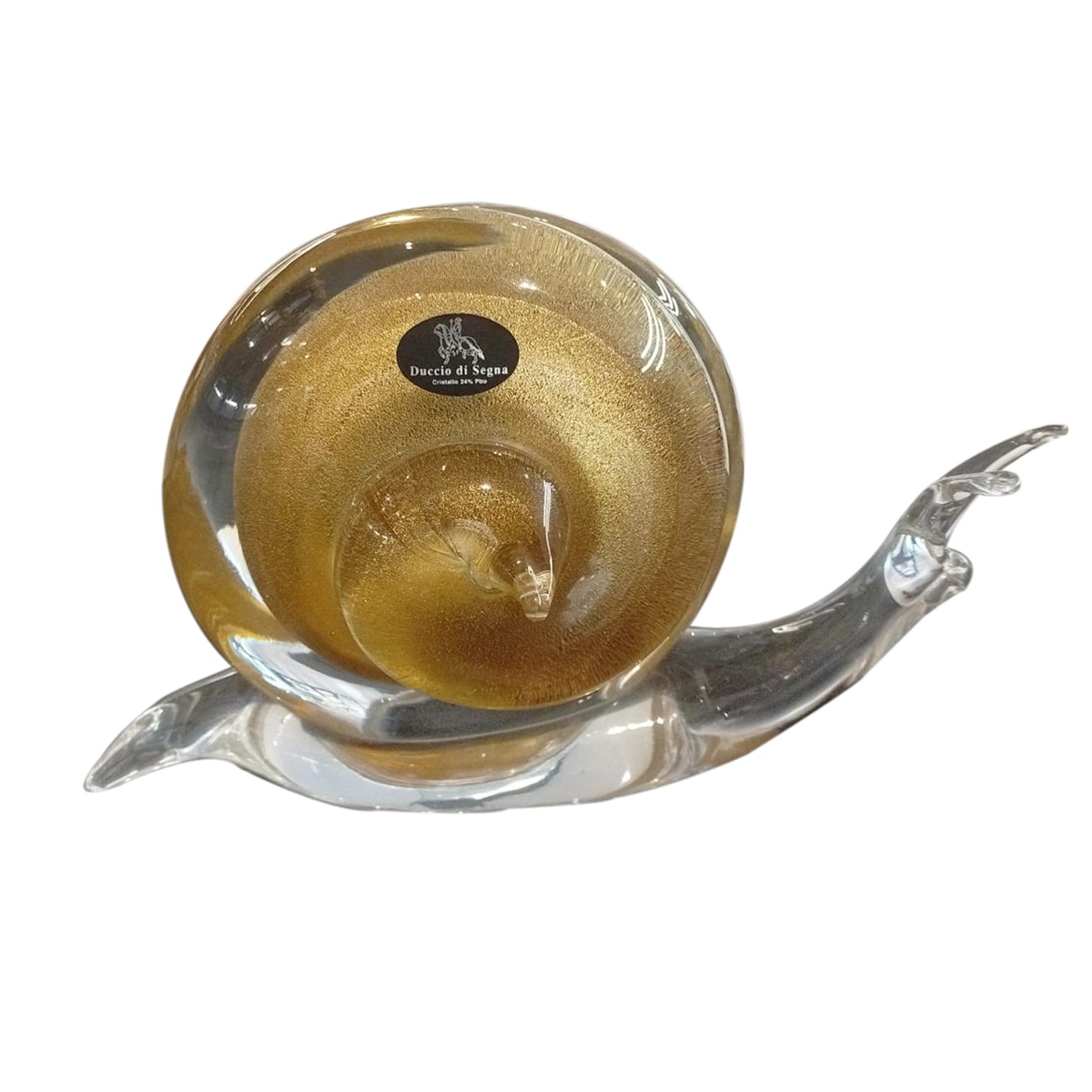 SNAIL MEDIUM AMBER AND GOLD HOME DECOR