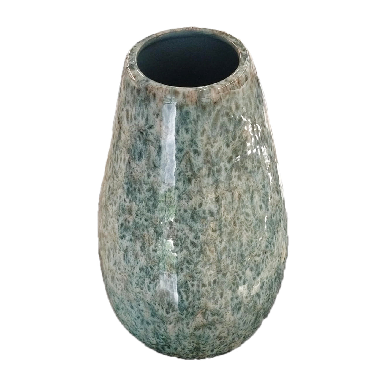 GREEN ORGANIC CERAMIC VASE HOME DECOR