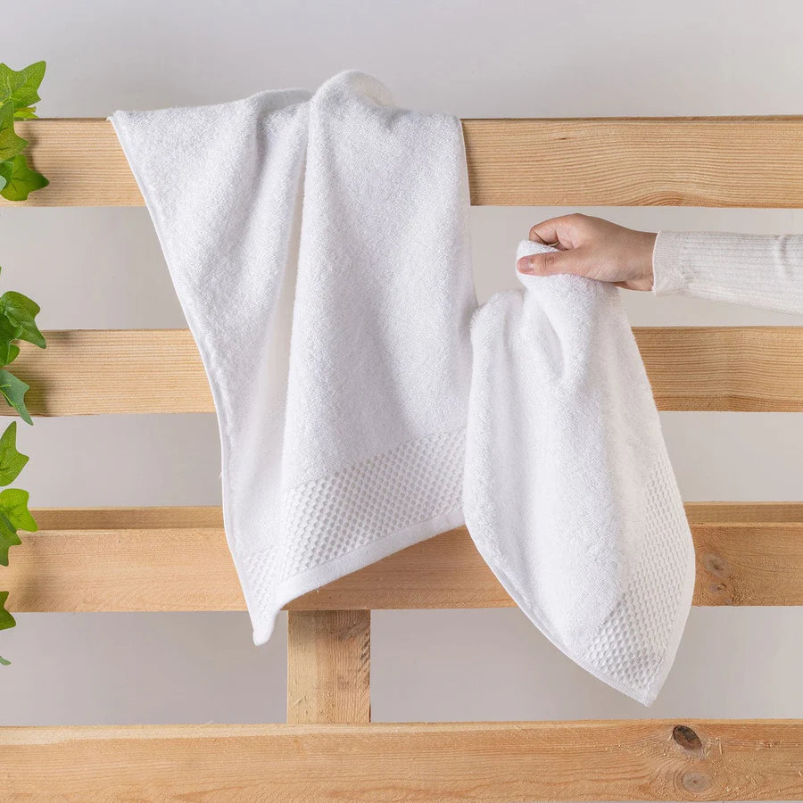 HIS & HER MICRO MODAL WHITE 2PC HAND TOWEL