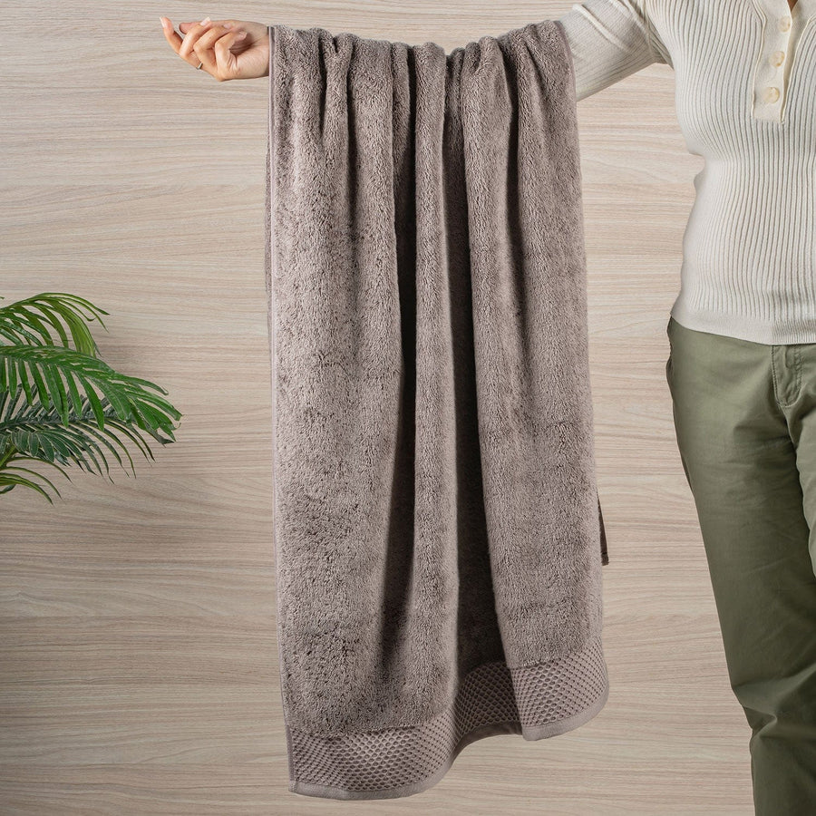 HIS & HER MICRO MODAL BROWN BATH TOWEL