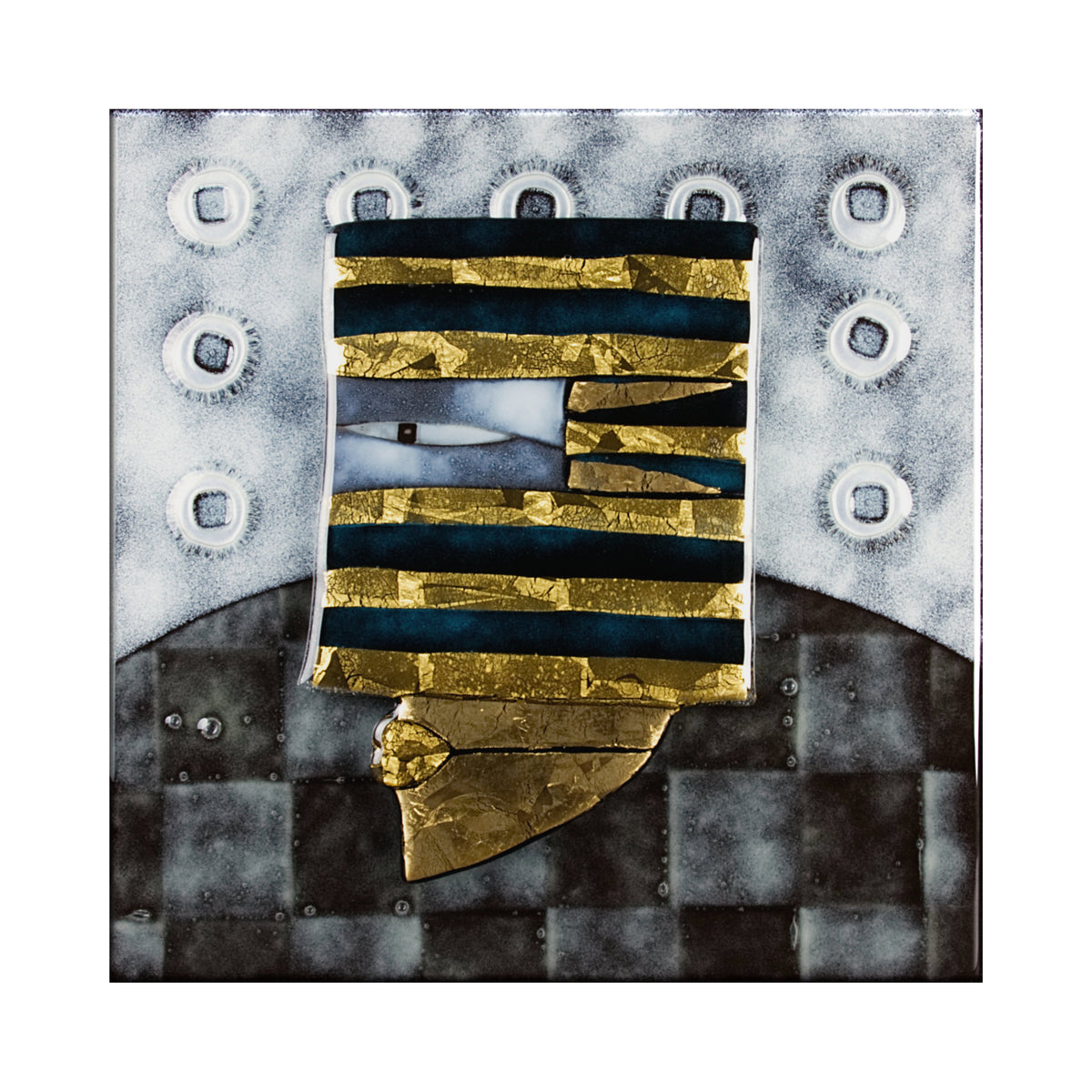 STANDING GOLDEN HEAD 42 CM HOME DECOR