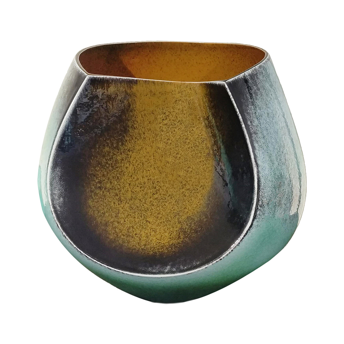 KASHMIR GOLD CERAMIC VASE HOME DECOR