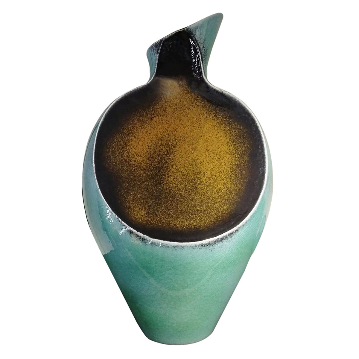 KASHMIR GOLD CERAMIC LARGE VASE HOME DECOR