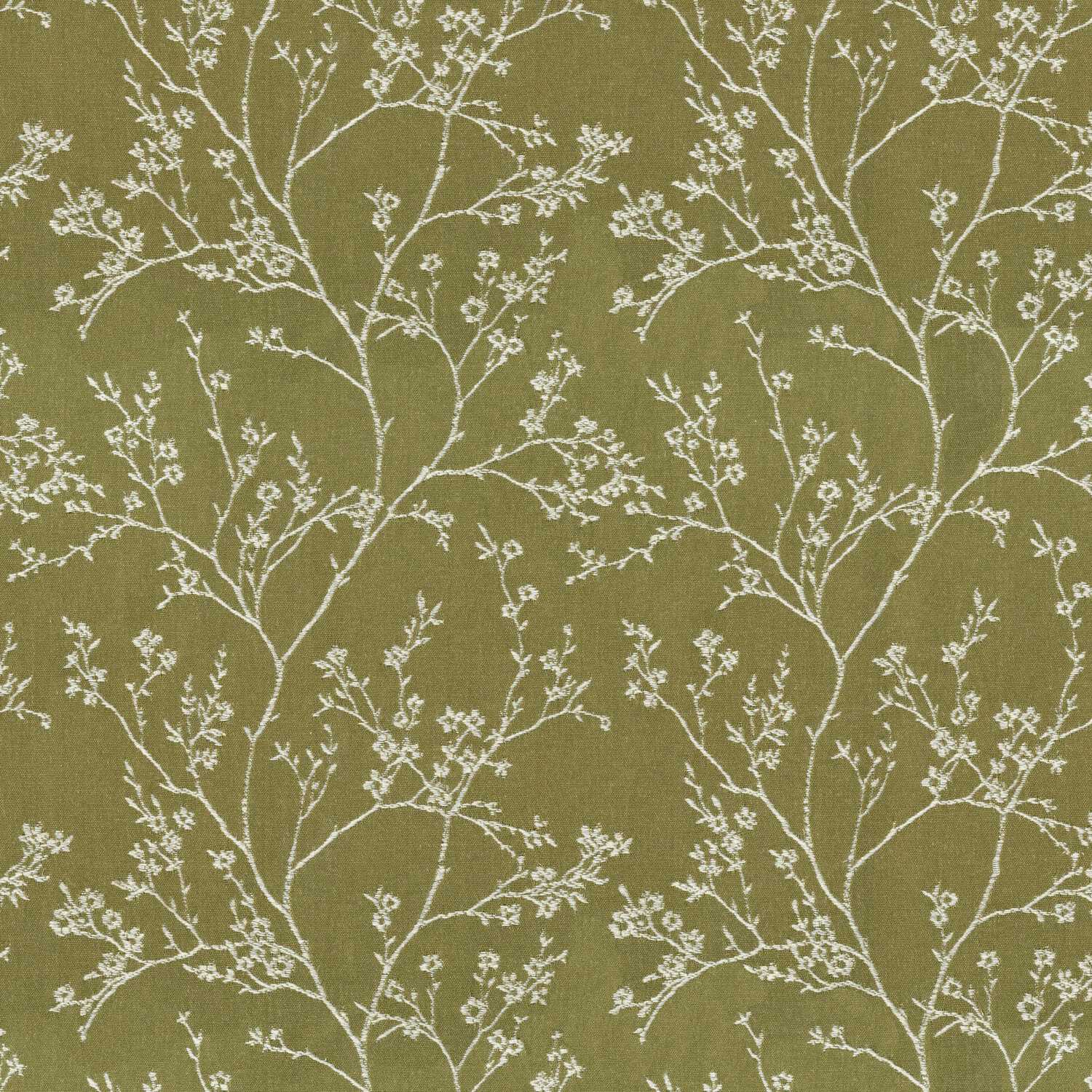 ANCIENT GREEN LEAF TEXTURE CURTAIN FABRIC