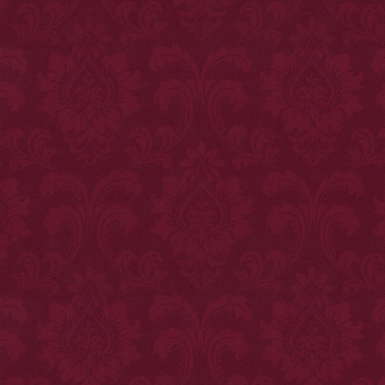 POLY JAQUARD DAMASK DARK PINK CURTAIN FABRIC