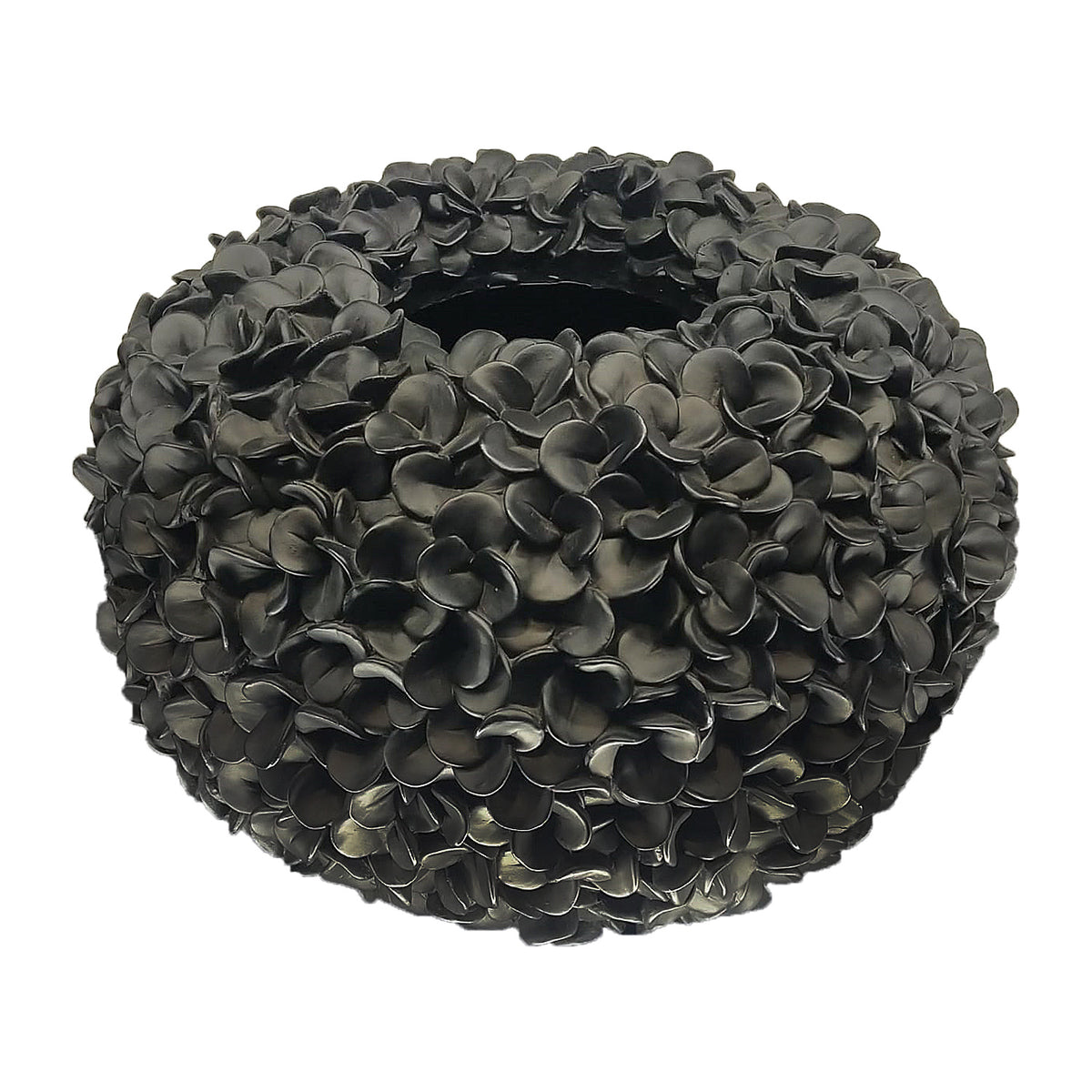 PHYLIA MATT BLACK VASE HOME DECOR