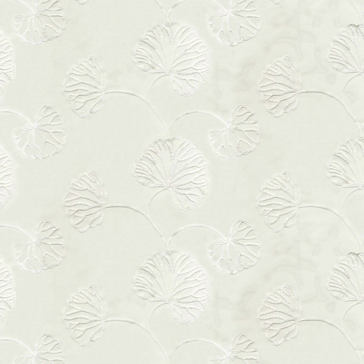 IMAMI CREAM FLORAL SHEER FABRIC