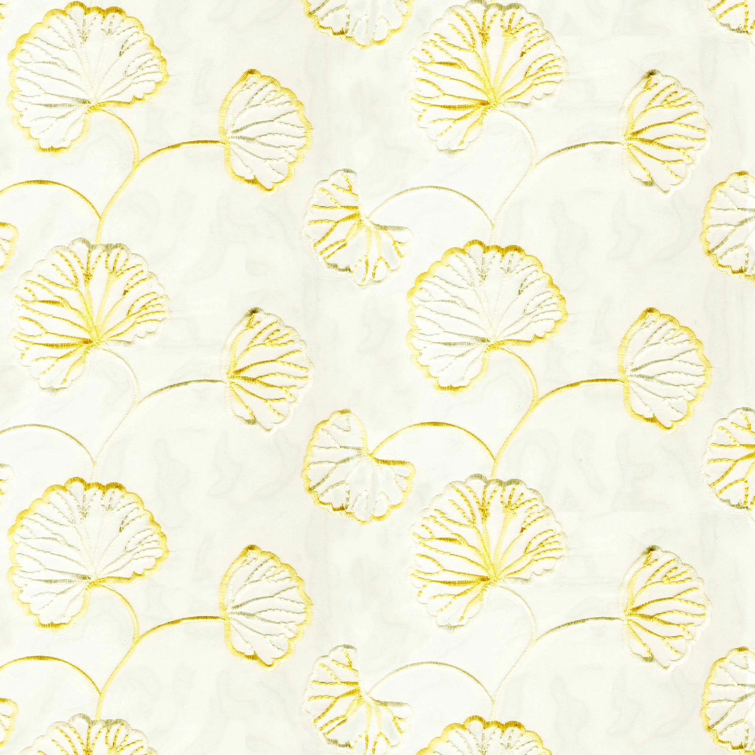 IMAMI YELLOW FLORAL SHEER FABRIC