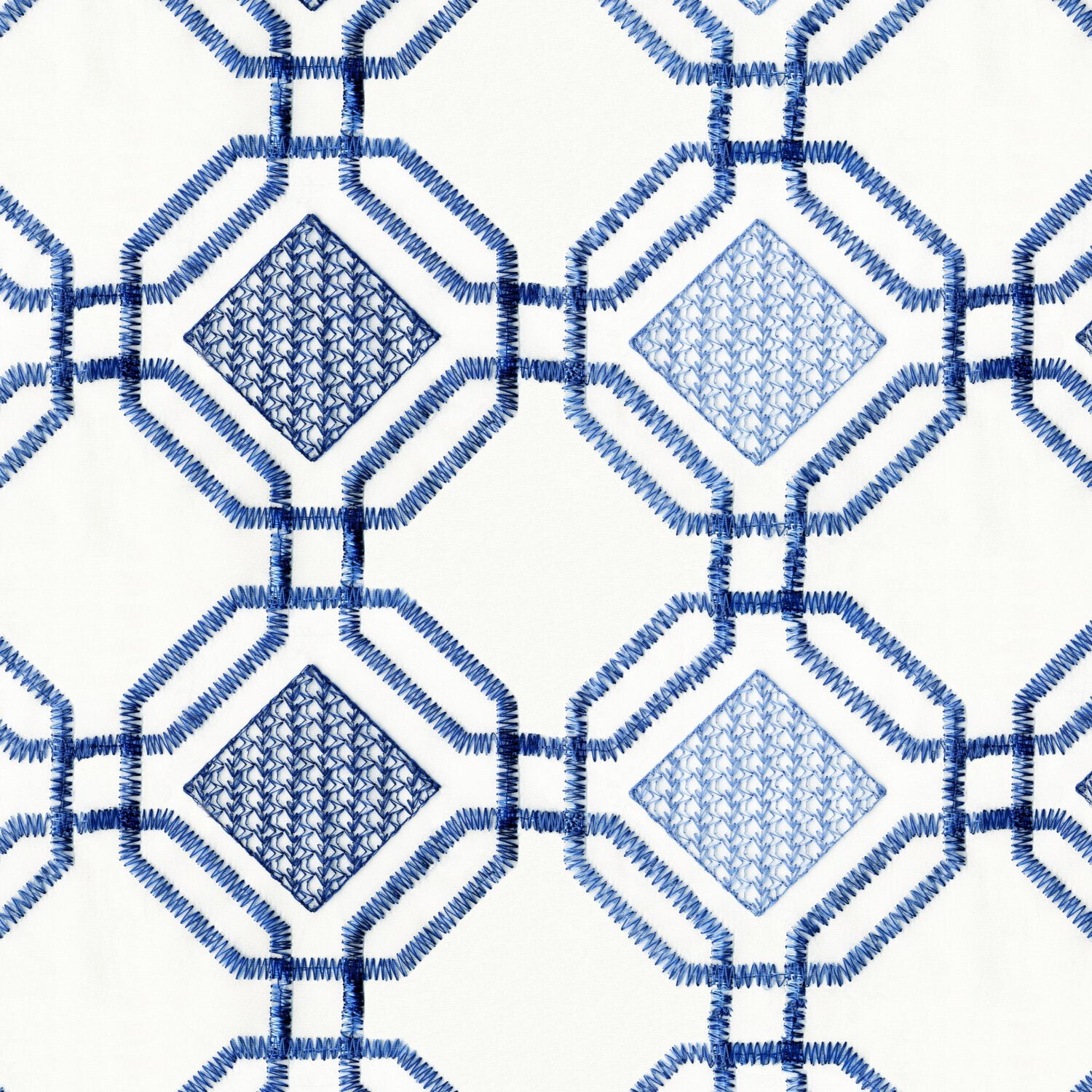 IMAMI BLUE MODERN SHEER FABRIC