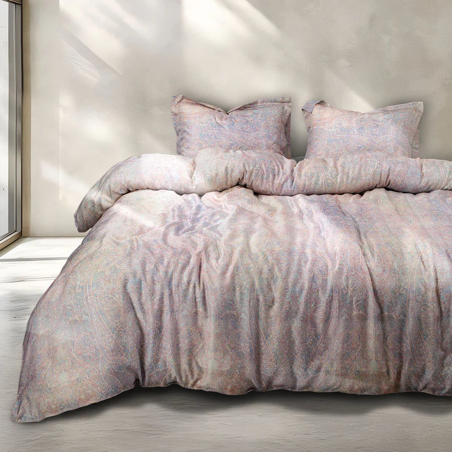 MADE FROM GREEN 550 TC COTTON PURPLE MODERN DOUBLE BEDSHEET