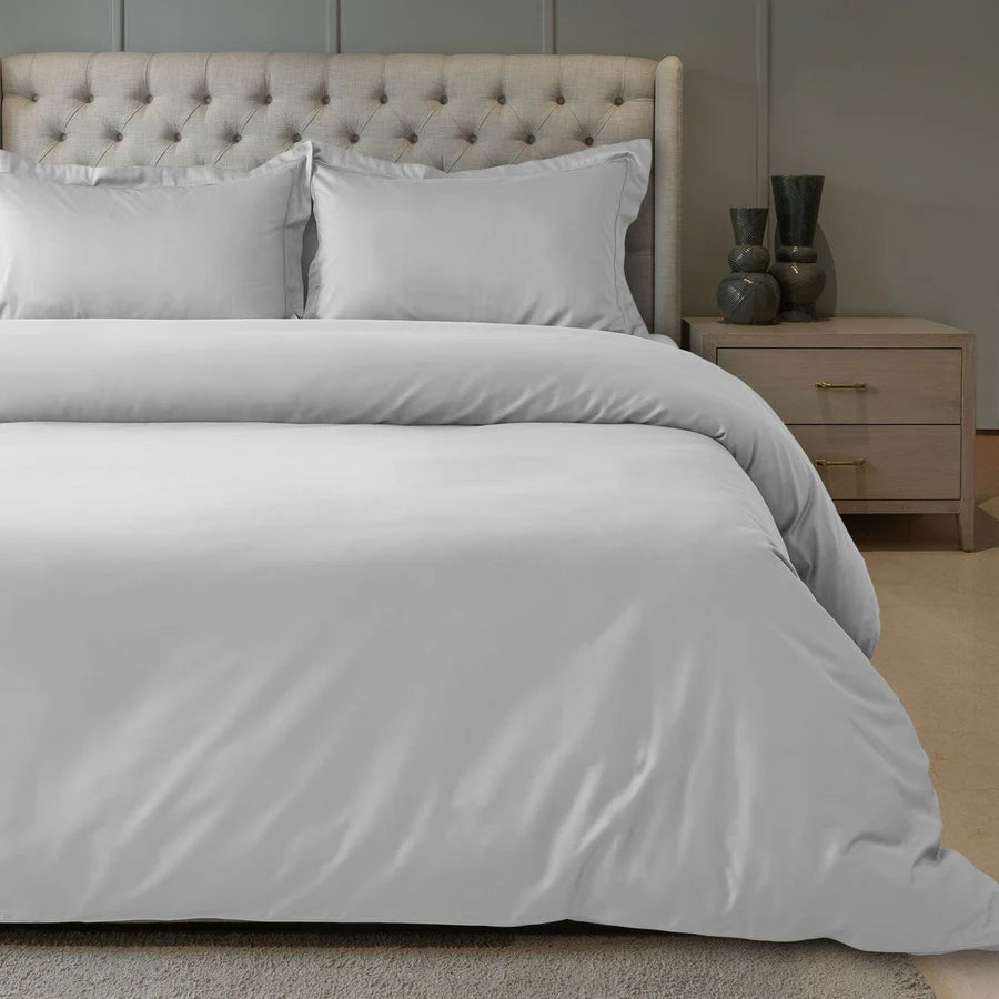 SUPIMA COTTON 900 TC LIGHT GREY PLAIN DOUBLE BEDSHEET