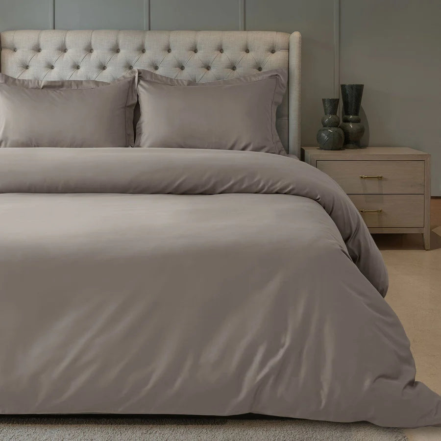 SUPIMA COTTON 900 TC WOOD SMOKE PLAIN DOUBLE BEDSHEET