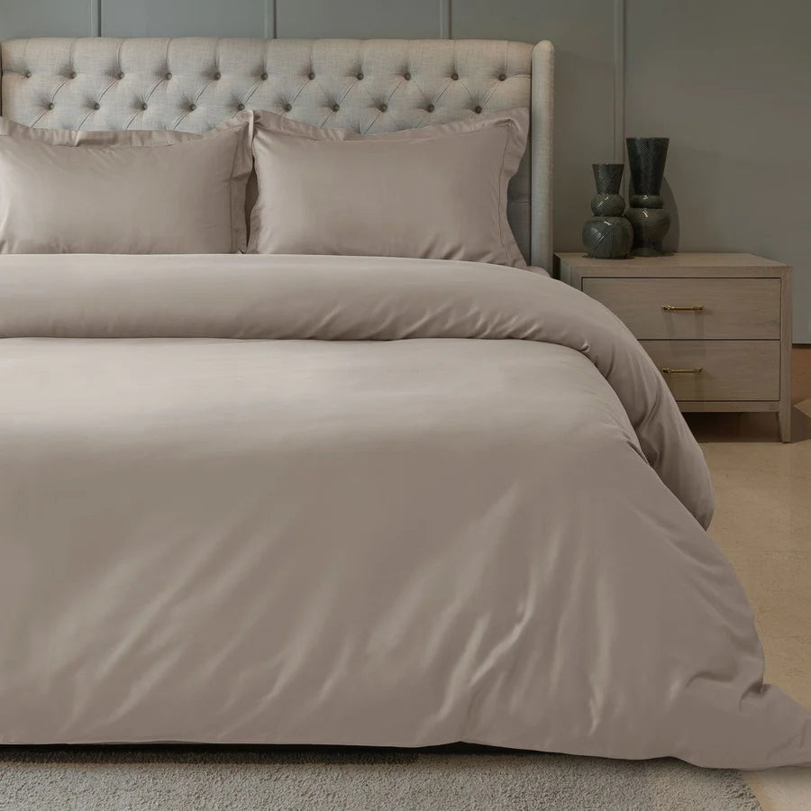 SUPIMA COTTON 900 TC SAND PLAIN DOUBLE BEDSHEET