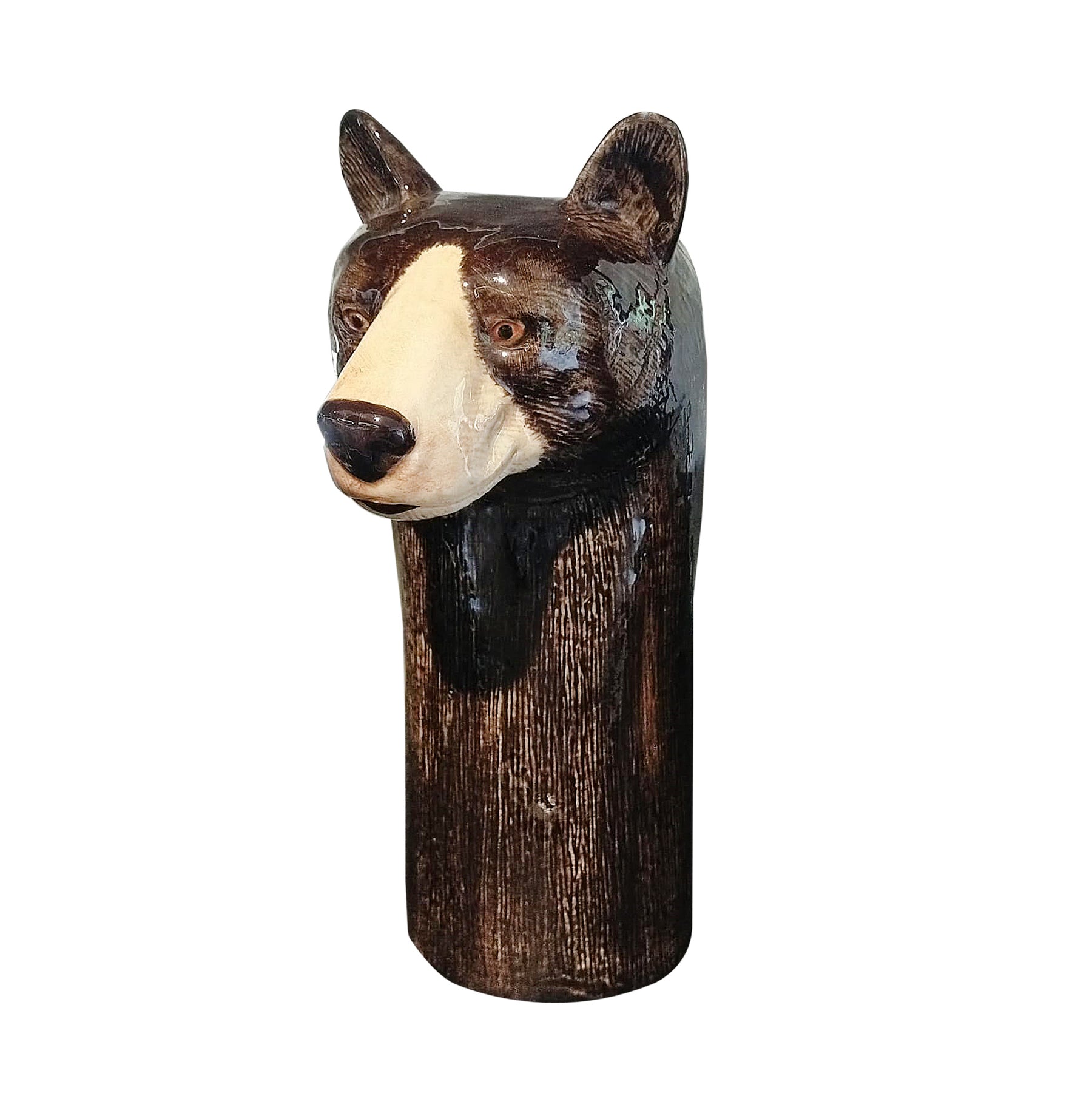 BLACK BEAR LARGE FLOWER VASE HOME DECOR