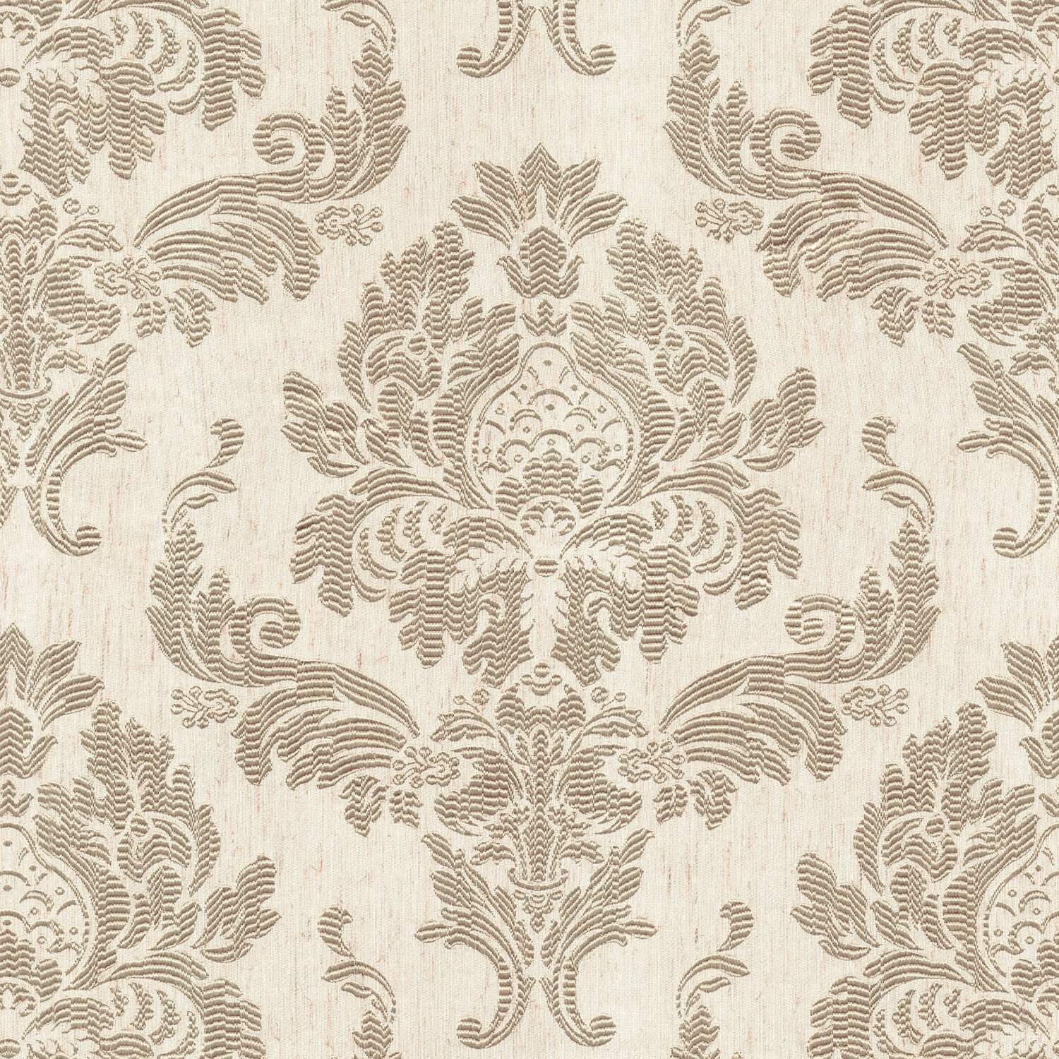 D LIGHT BROWN ABSTRACT CURTAIN FABRIC