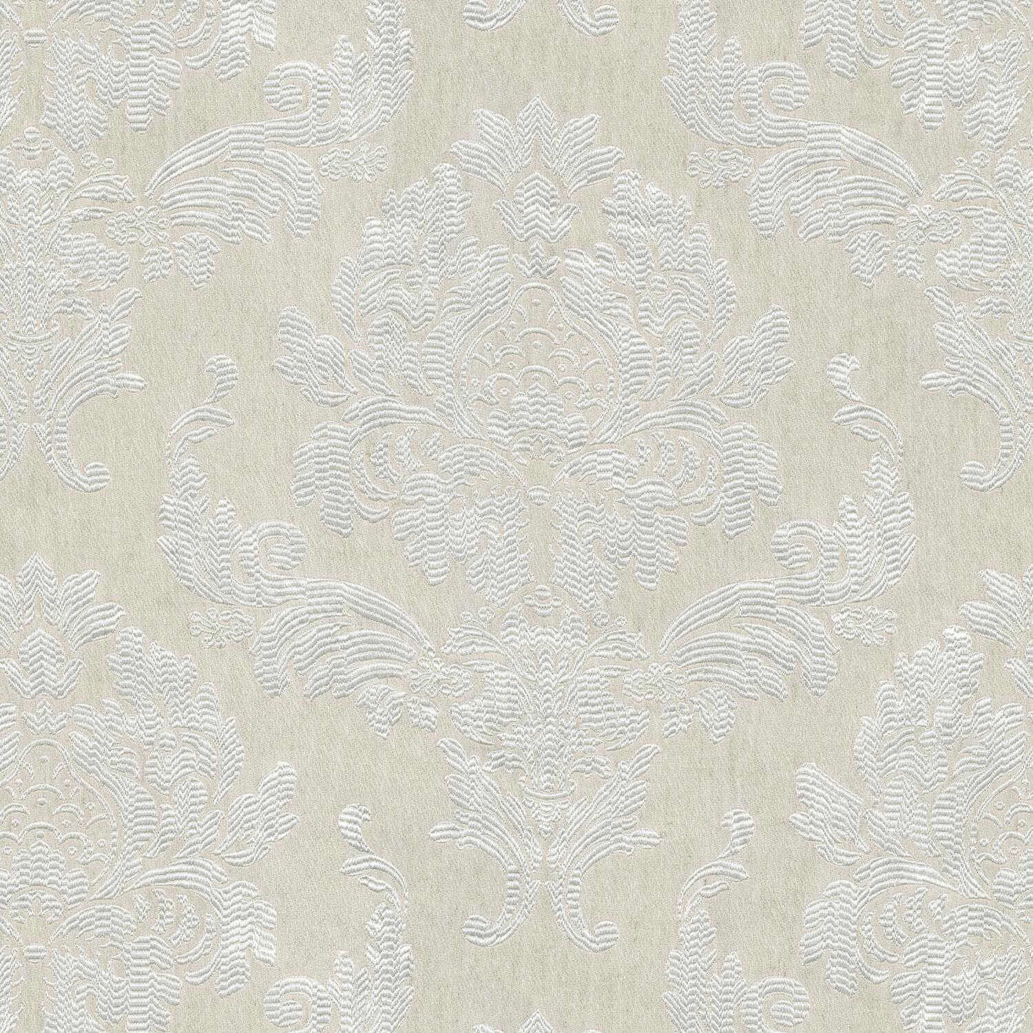D OFFWHITE ABSTRACT CURTAIN FABRIC