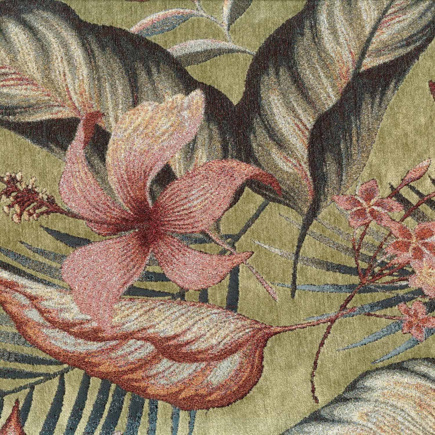 MARIMBA DMSK GREEN FLORAL SOFA FABRIC