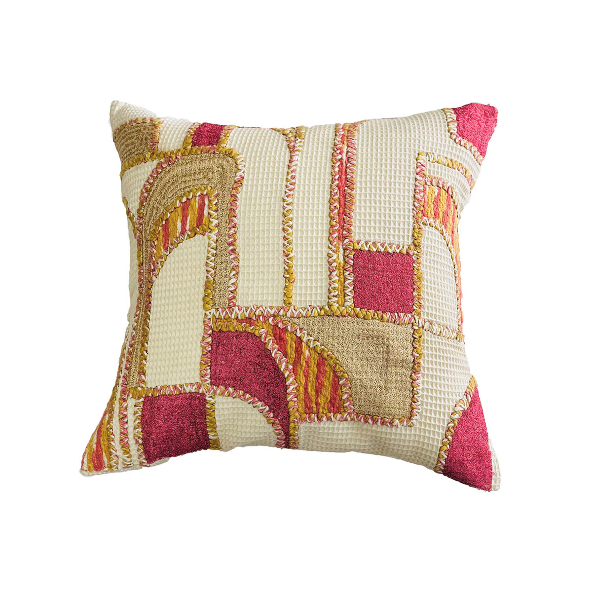 AMB PINK EMBROIDERY CUSHION COVER