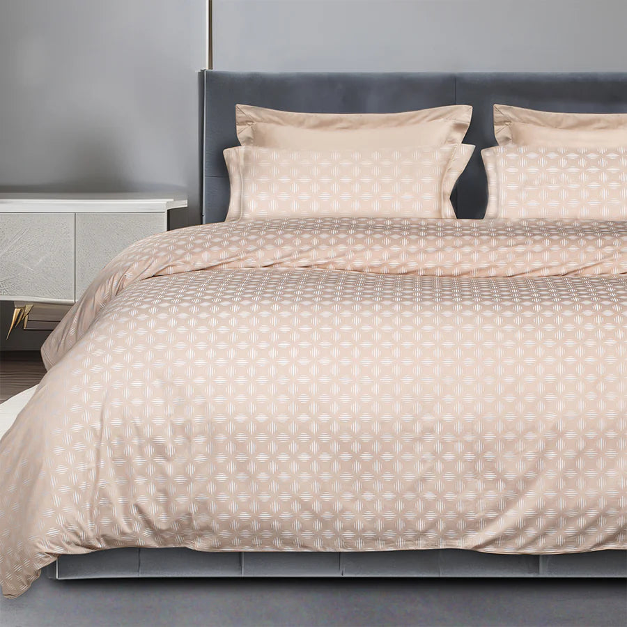 MODAL JACQUARD 600TC GOLD GRAPH DOUBLE BEDSHEET