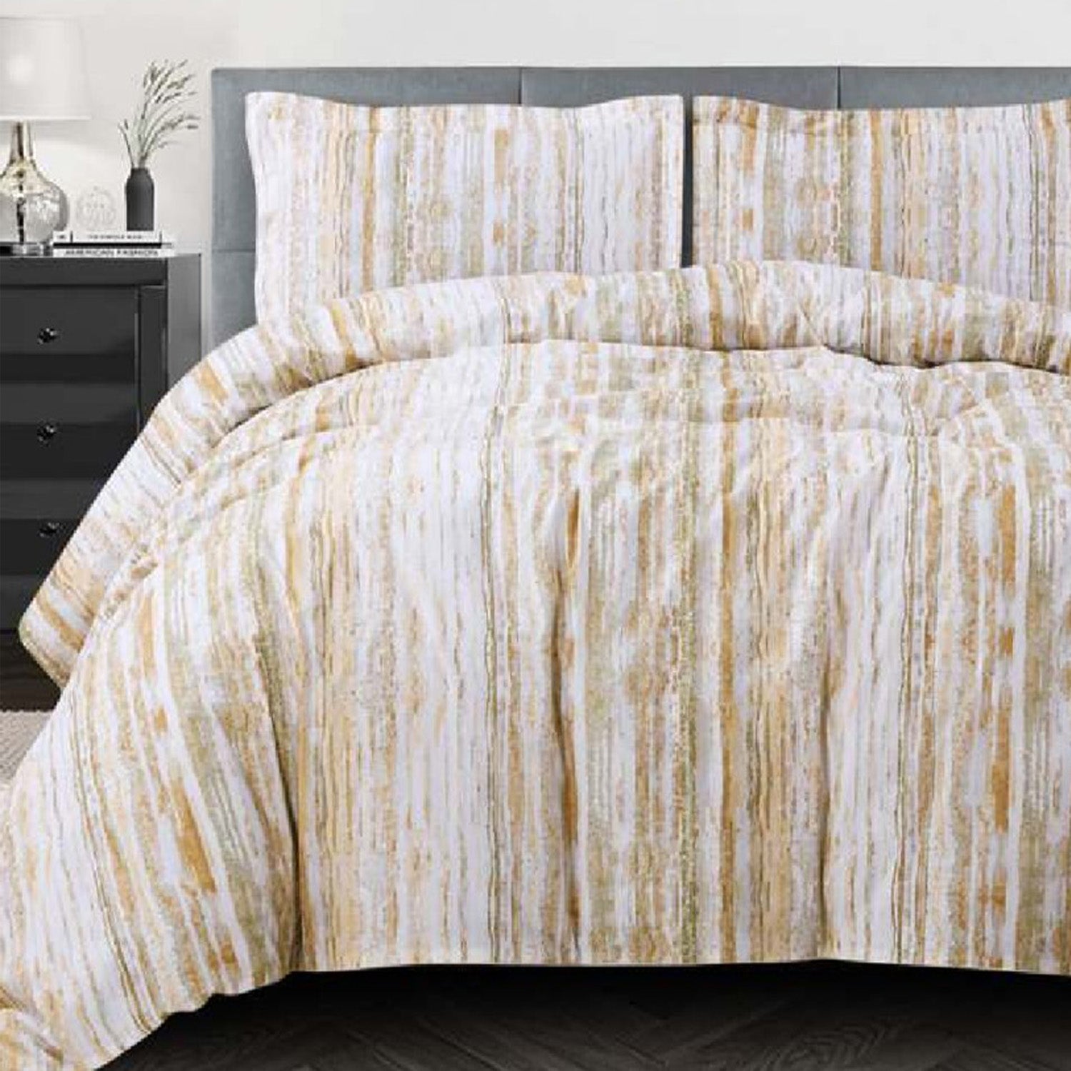 FOUR SEASONS XL YELLOW MODERN DOUBLE BEDSHEET