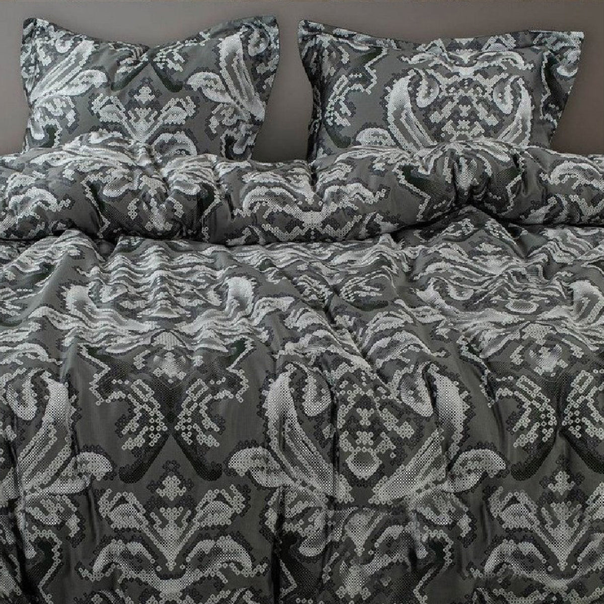 GLOBAL LIVING SG GRAY MODERN DOUBLE BEDSHEET