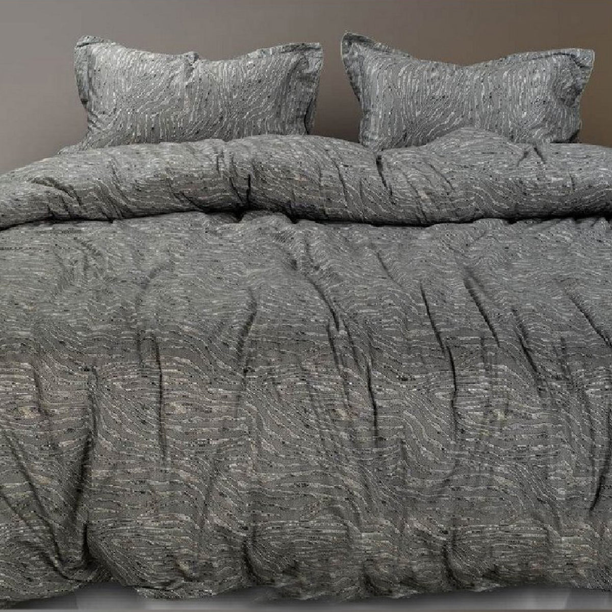 GLOBAL LIVING SG OFFGREY MODERN DOUBLE BEDSHEET