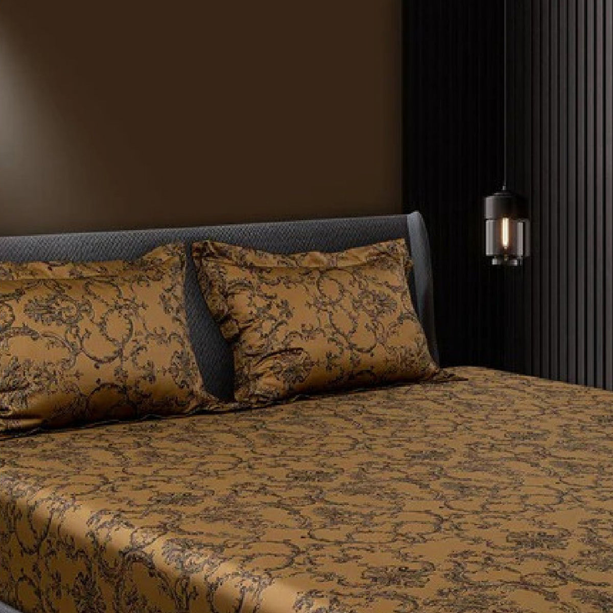 GLOBAL LIVING SG GOLD MODERN DOUBLE BEDSHEET