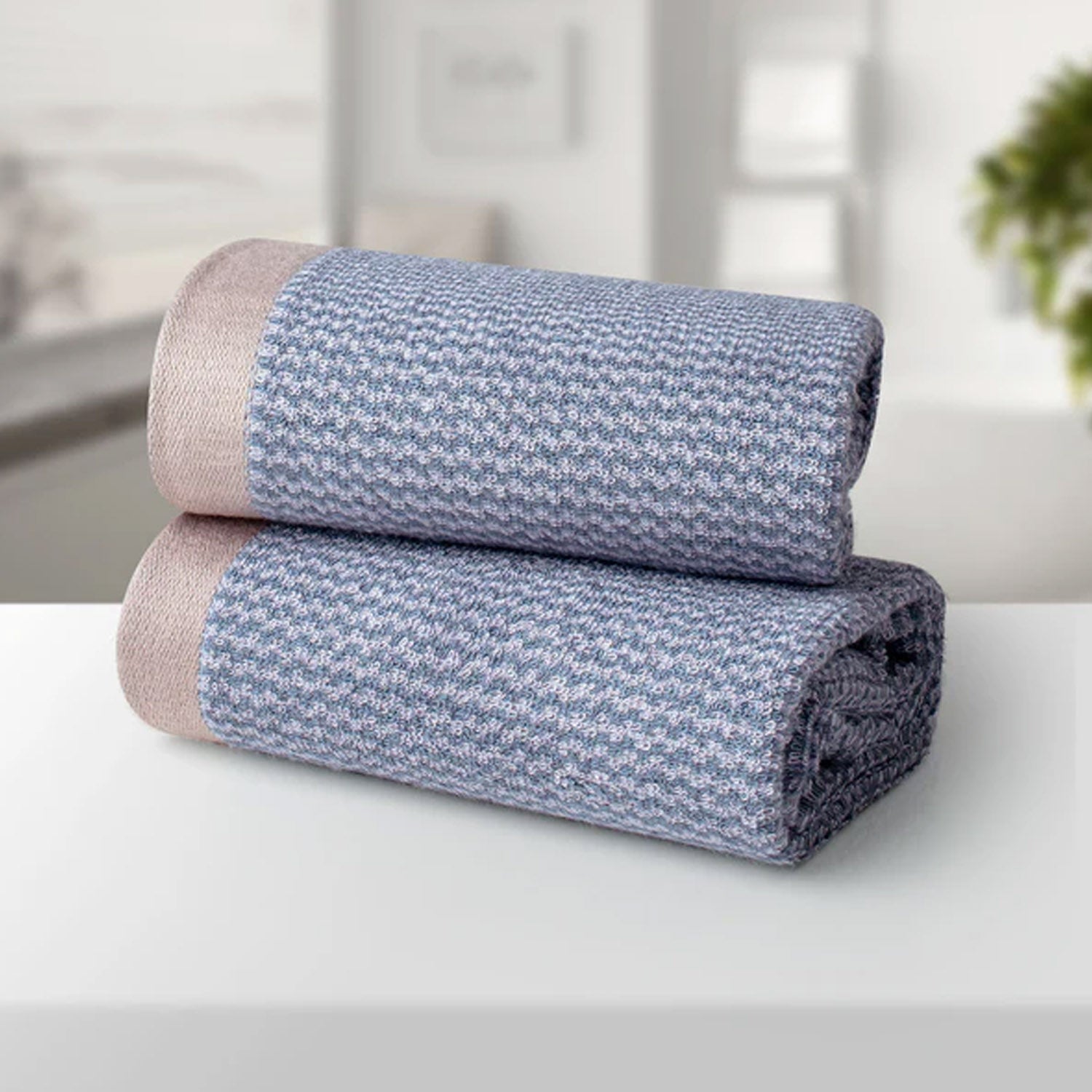 BAMBOO 02GREY ULTRA ABSORBENT 2PC HAND TOWEL