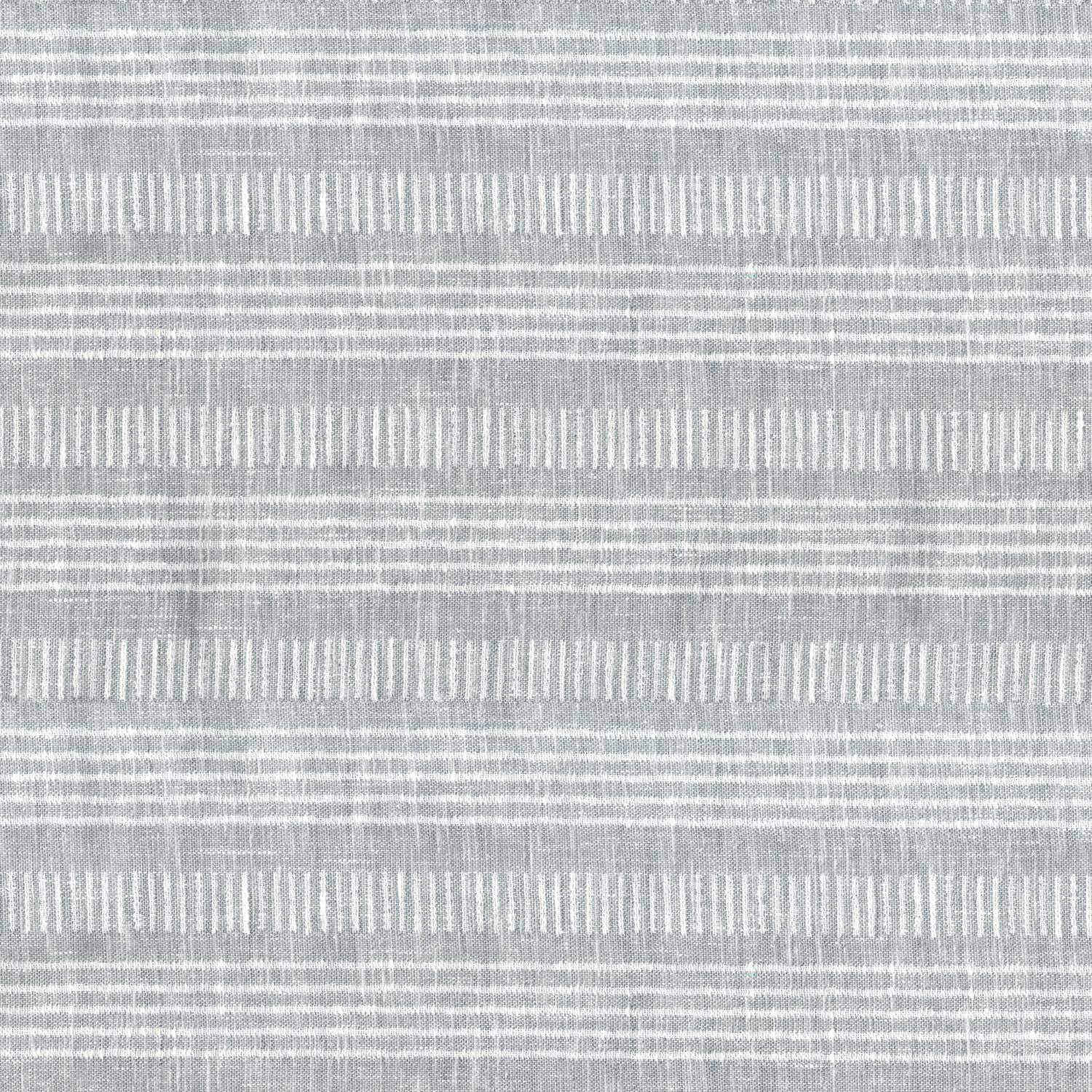 CALICO SILVER STRIPED CURTAIN FABRIC