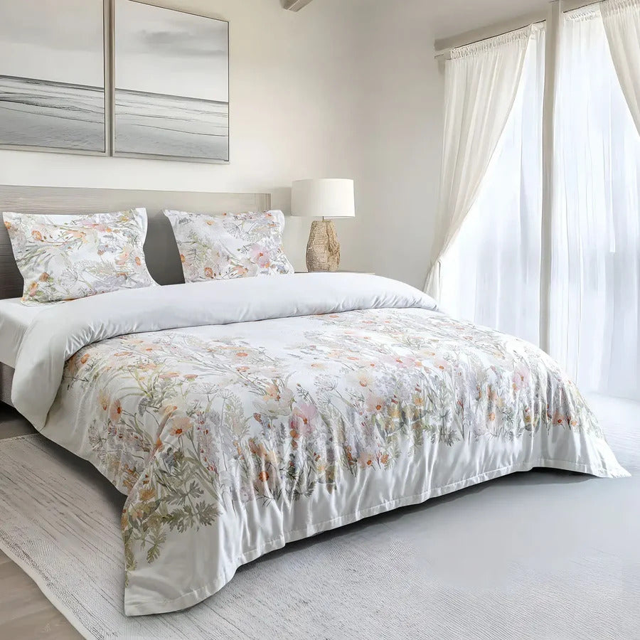 MICROMODAL BOUQUET FLORAL DOUBLE BEDSHEET