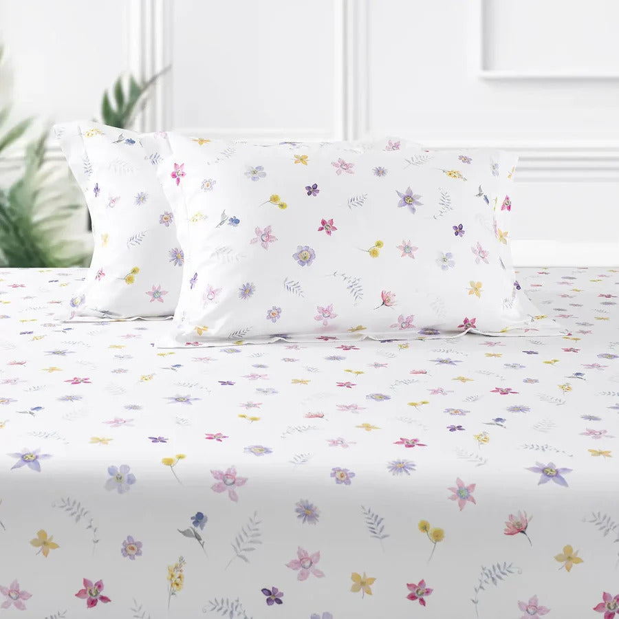 MICROMODAL EDEN FLORAL DOUBLE BEDSHEET