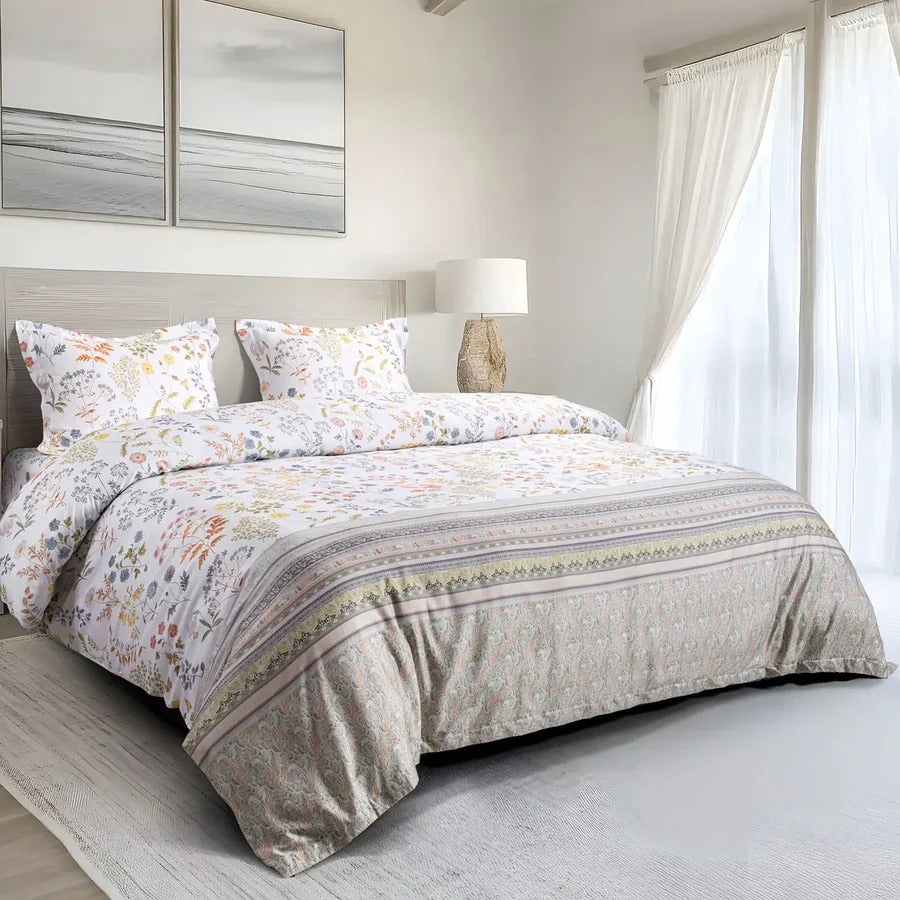MICROMODAL FLOURISHING GARDEN FLORAL DOUBLE BEDSHEET