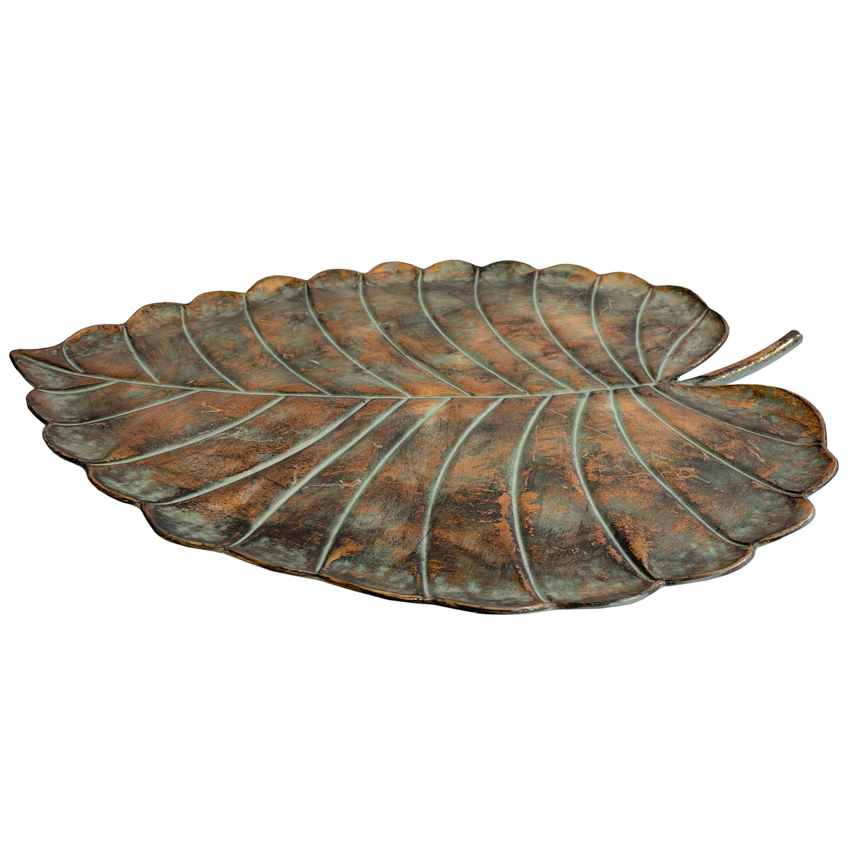 METAL LEAF PLATE HOME DECOR