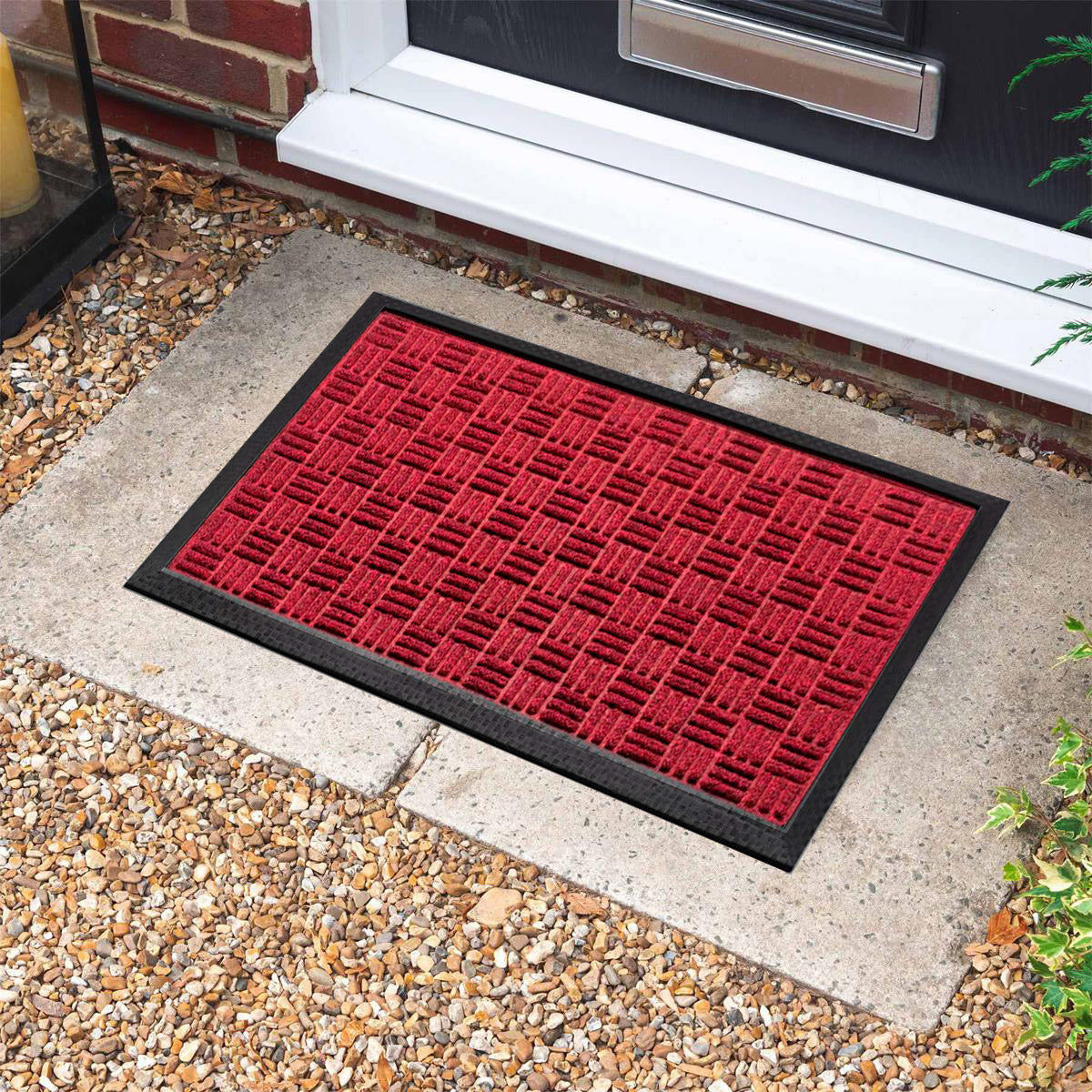 HAMAT SUPREME RED RUBBER COIR DOORMAT