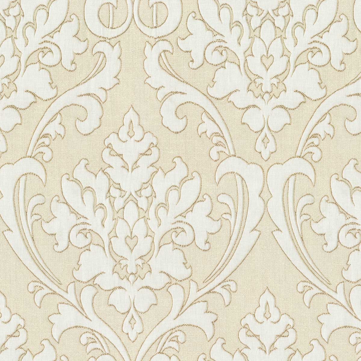 DELCY CREAM MODERN CURTAIN FABRIC