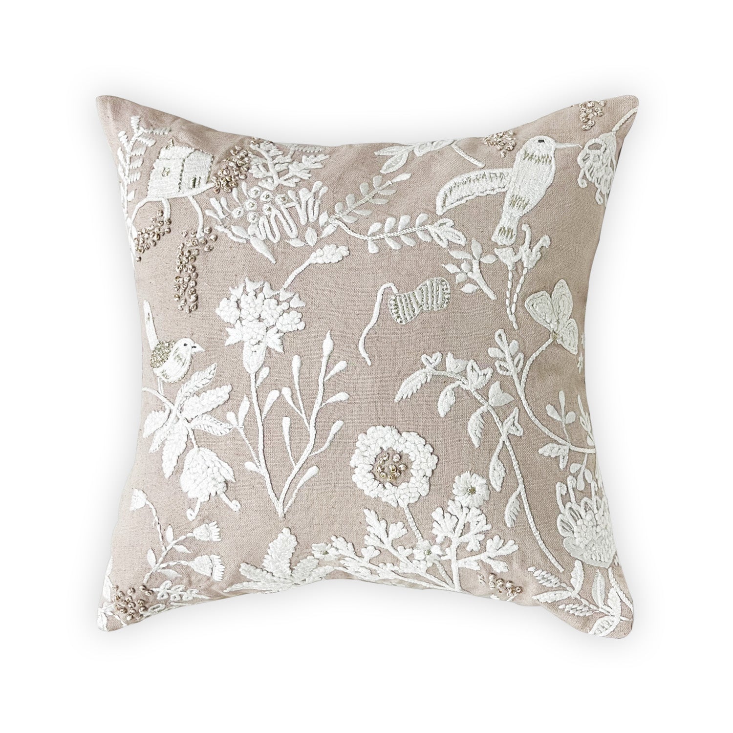 LINEN NEUTRAL NATURAL CUSHION COVER 40 X 40CMS