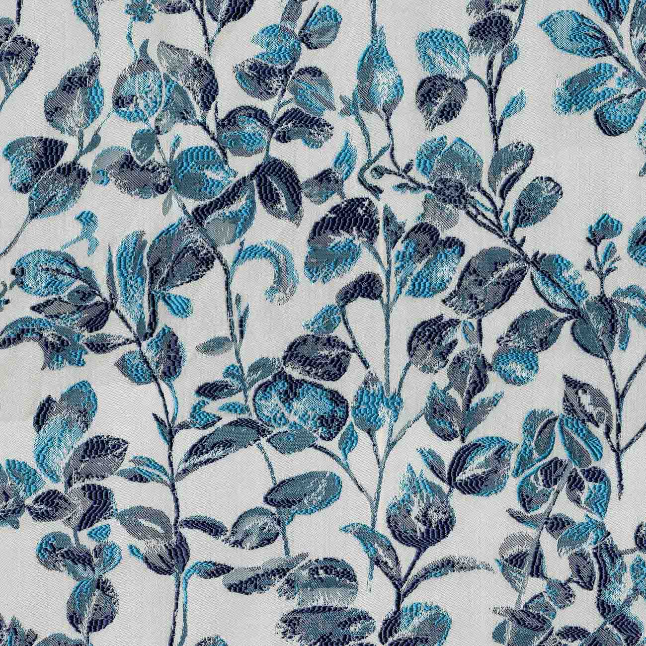 KRITI BLUE FLORAL CURTAIN FABRIC