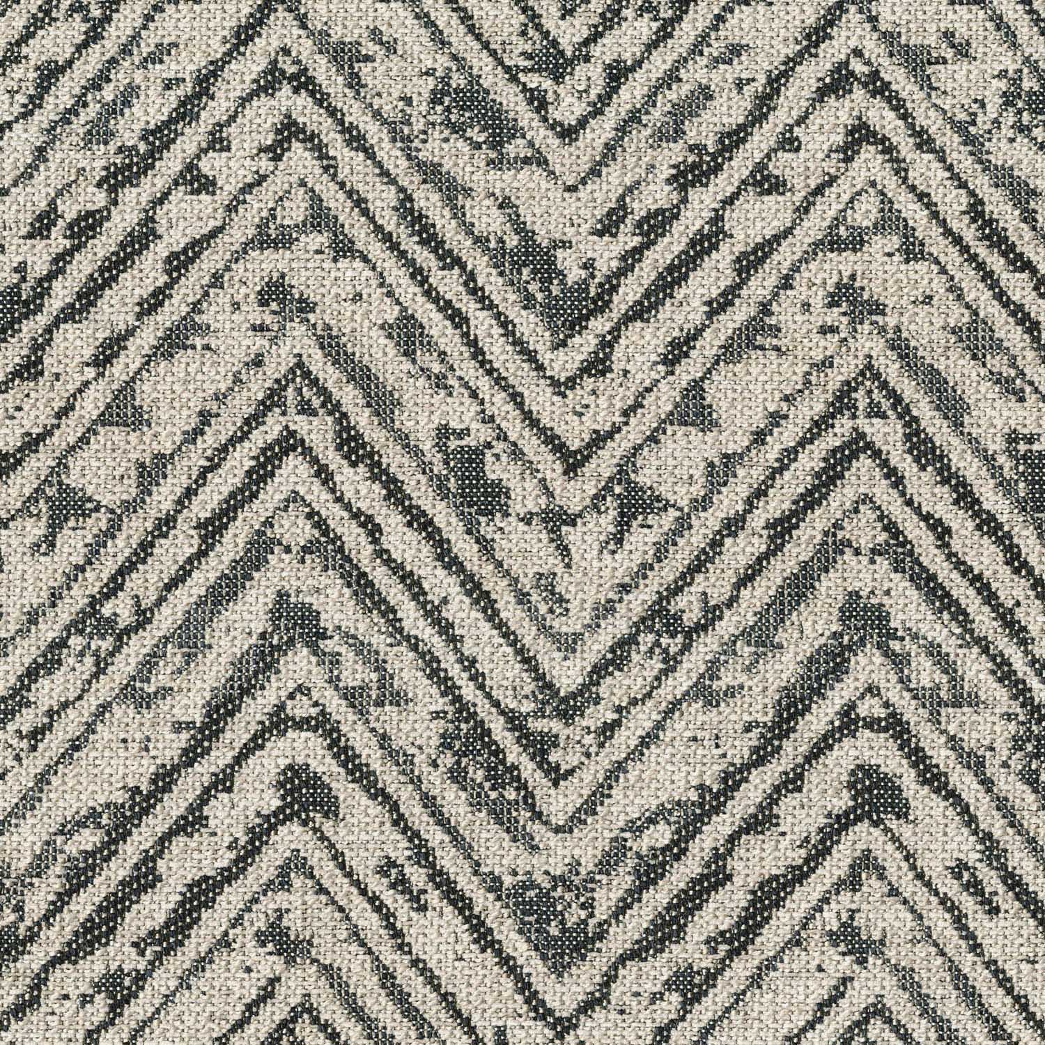 FSTV OFF BLACK ZIG ZAG SOFA FABRIC