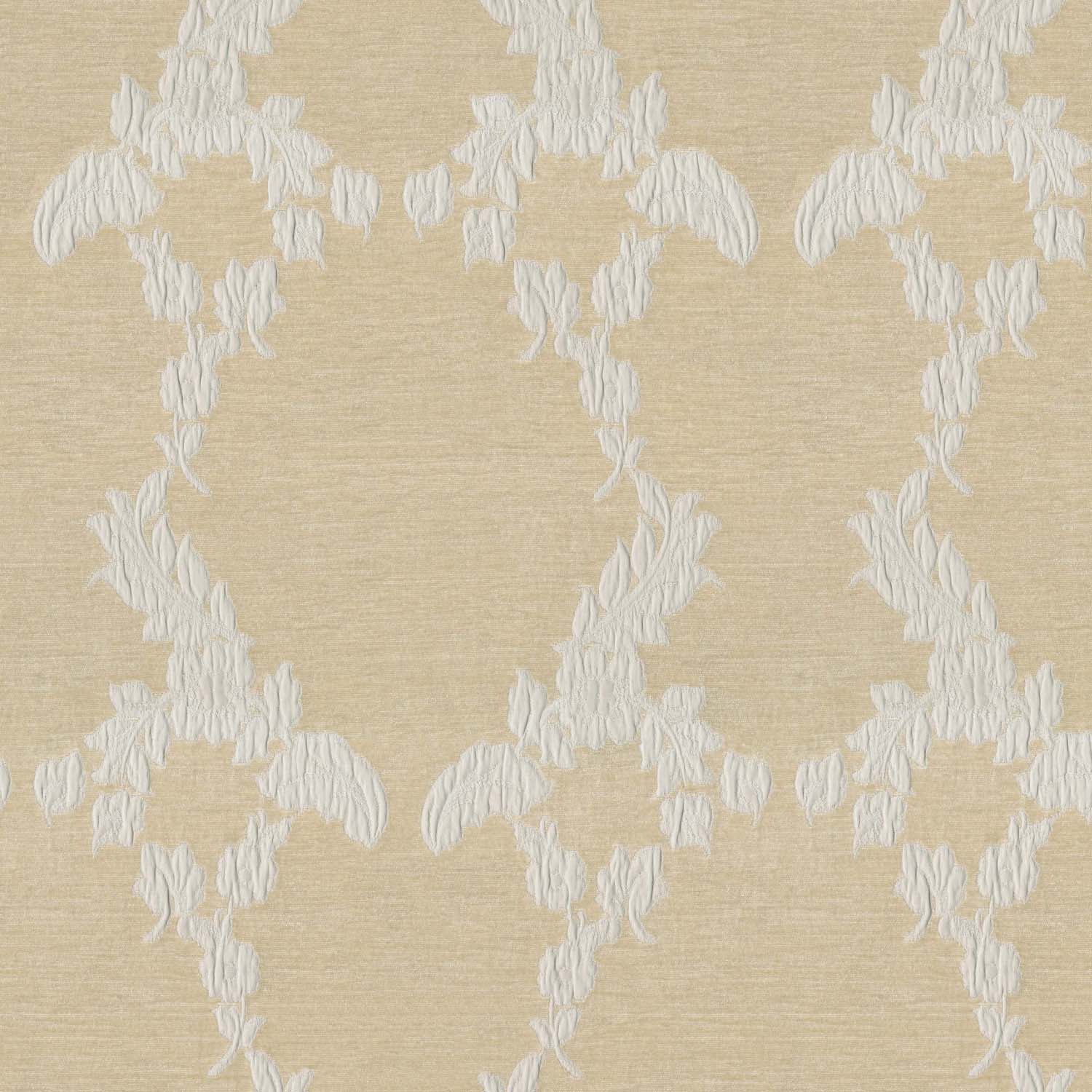 AZT WHITE FLORAL SOFA FABRIC