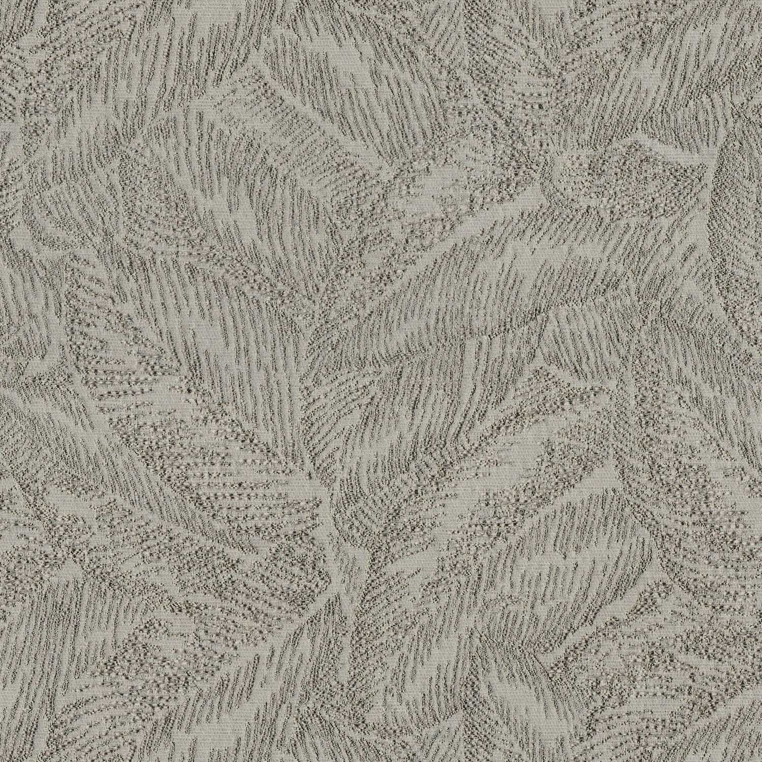 611070 GREY LEAF PRINTED TEXTURE CURTAIN FABRIC