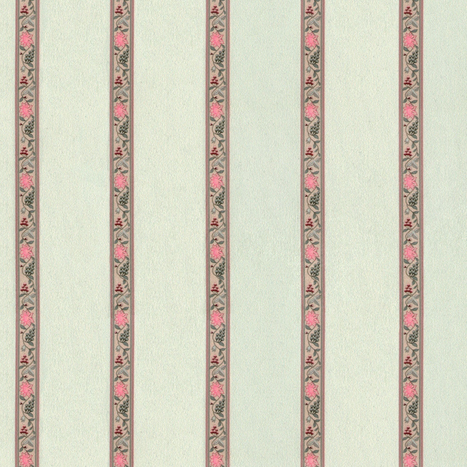 DANCIA LARK GREEN FLORAL STRIPED SOFA FABRIC